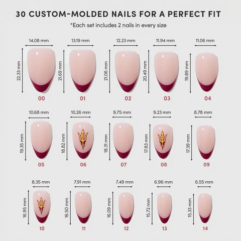 Arizona State Sun Devils Press-On Nail Set