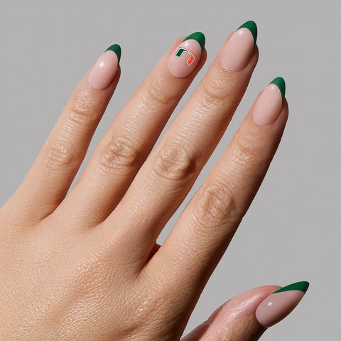 Miami Hurricanes Press-On Nail Set