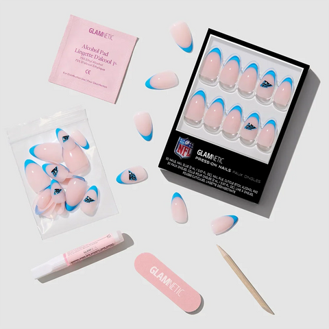Carolina Panthers Press-On Nail Set