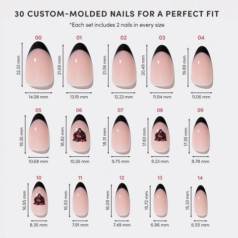 Chicago Bears Press-On Nail Set