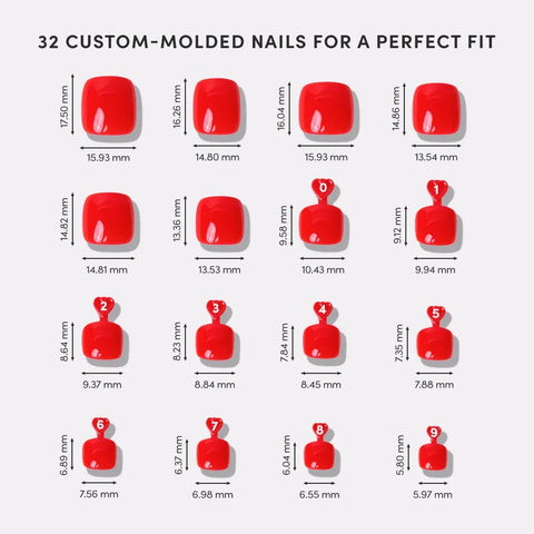 Fiery Red Toenail