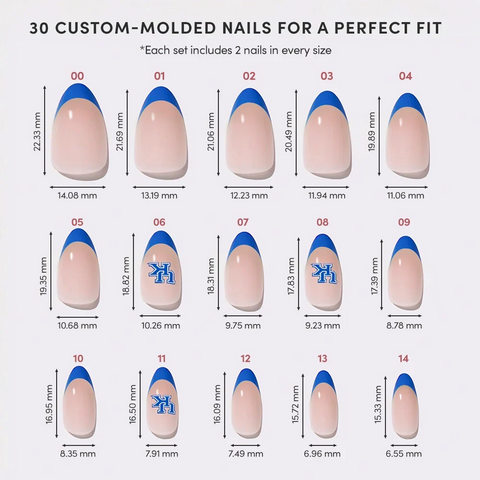 Kentucky Wildcats Press-On Nail Set