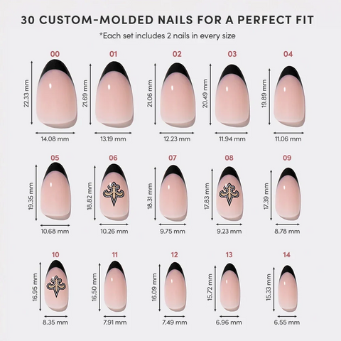 New Orleans Saints Press-On Nail Set