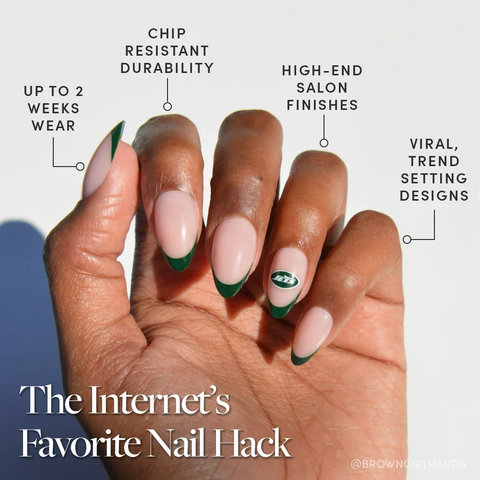 New York Jets Press-On Nail Set