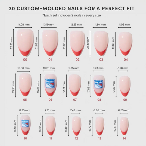 New York Rangers Press-On Nail Set