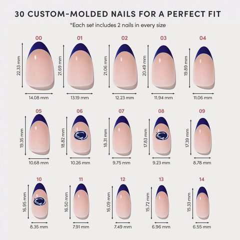 Penn State Nittany Lions Press-On Nail Set