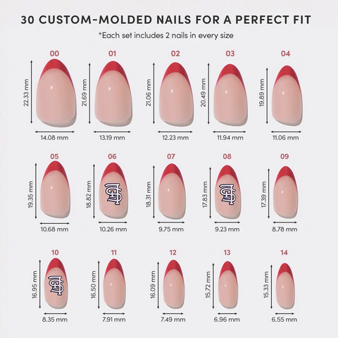 St. Louis Cardinals Press-On Nail Set