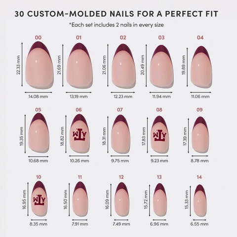 Texas A&M Aggies Press-On Nail Set