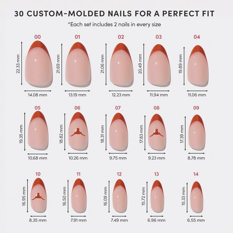 Texas Longhorns Press-On Nail Set