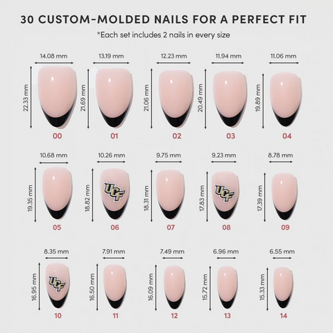 UCF Knights Press-On Nail Set