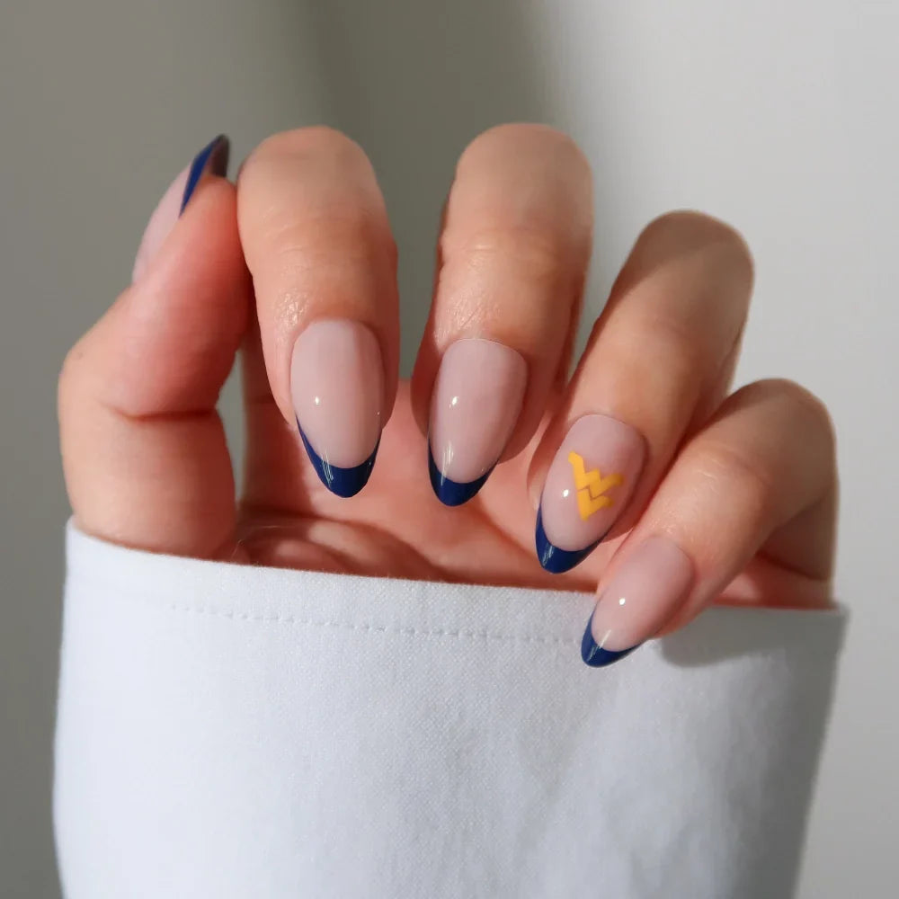 West Virginia Mountaineers Press-On Nail Set